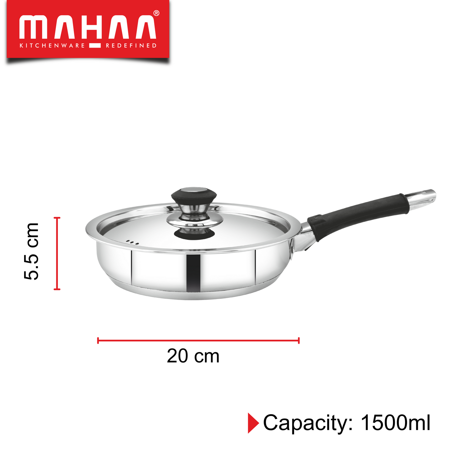 Chroma Fry Pan - Compatible with Induction, Gas & Electric Stove (25% OFFER)