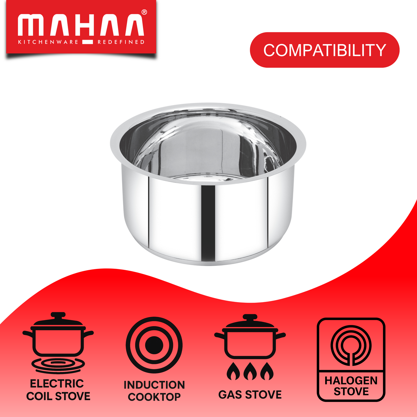 Avanti Tope Set - Encapsulated Triply Bottom - Induction and Gas compatible