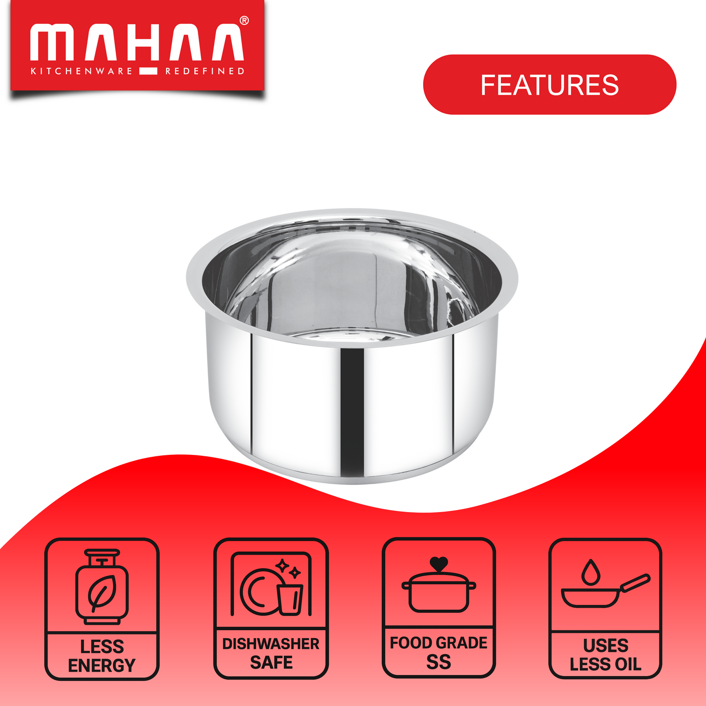 Avanti Tope Set - Encapsulated Triply Bottom - Induction and Gas compatible