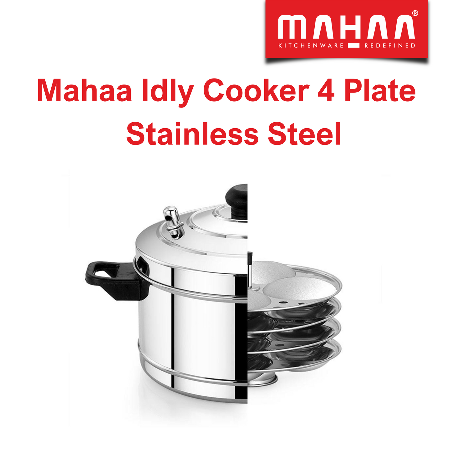 Idly Cooker - Induction and Gas compatible