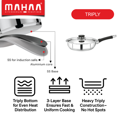 Chroma Fry Pan - Compatible with Induction, Gas & Electric Stove (25% OFFER)