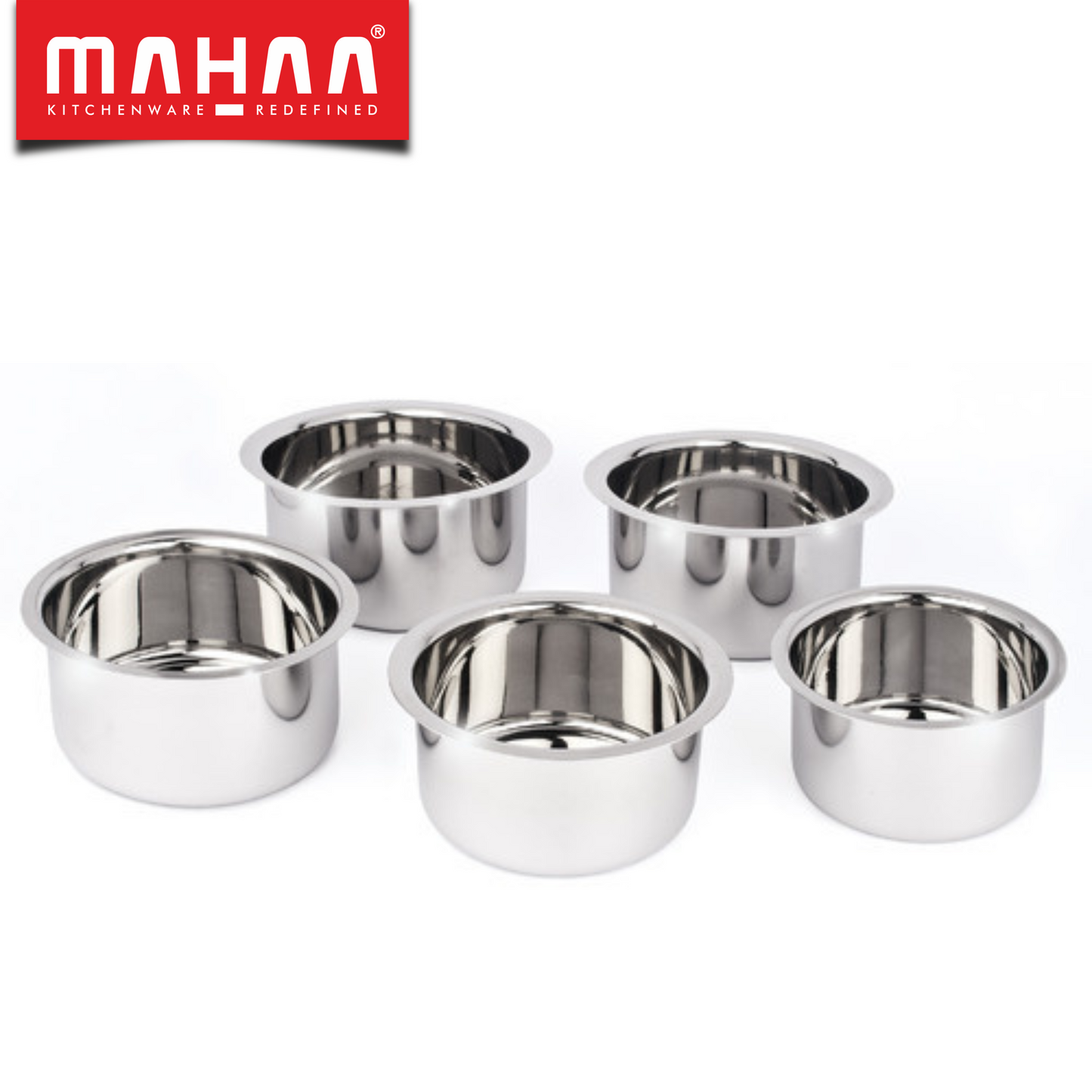 Avanti Tope Set - Encapsulated Triply Bottom - Induction and Gas compatible