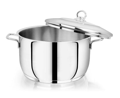 Avanti Cooking Pot / Biryani Pot - 304 Grade - Triply Bottom with Lid - Induction and Gas compatible (30% Off)