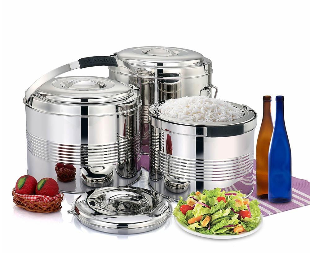 Double Walled Stainless Steel Insulated Picnic Pot Casserole (15% Off)