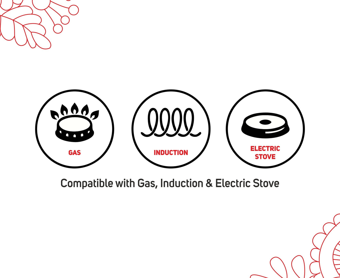Idly Cooker - Induction and Gas compatible