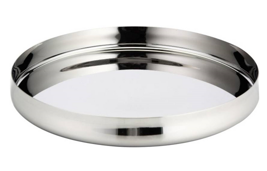 Heavy Gauge Dinner Plates / Bhojan Thali / Lunch Plates Set with Mirror Polish